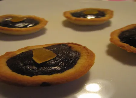 Mini tartelettes choco-gingembre
