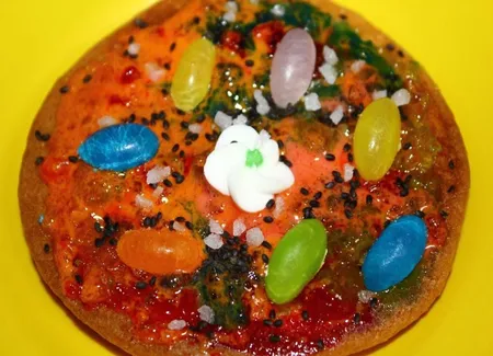 Minis pizzas aux bonbons