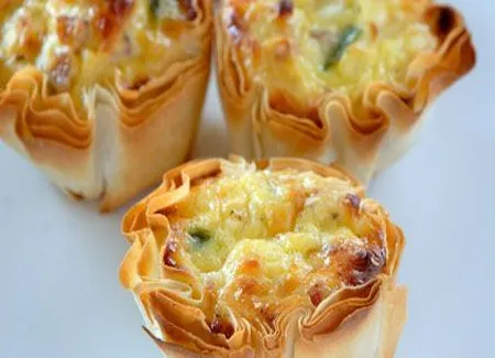 Minis quiches au poulet