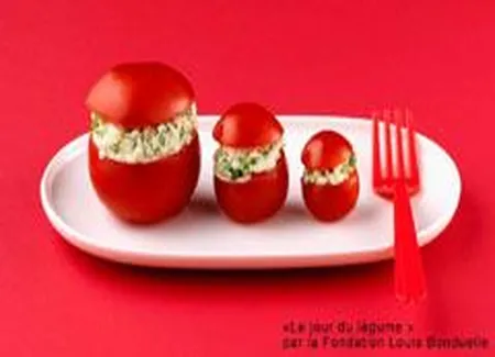 Minis tomates farcies au fromage frais