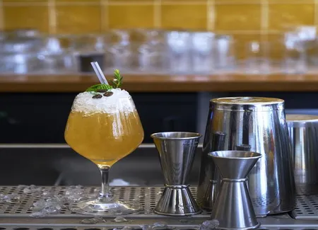 Mocktail pirou kiwi et café