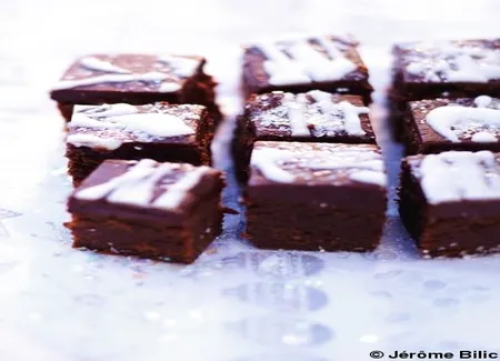 Moelleux chocolat, caramel et crème de marron