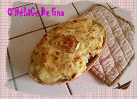 Mon petit gratin fermier: chèvre lardon et pomme de terre