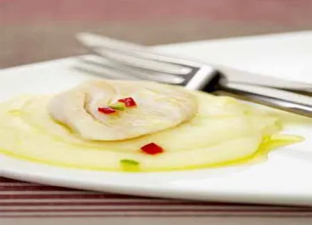 Morue pimentée à la purée d'ail