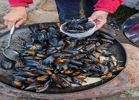 Moules à la bière brune
