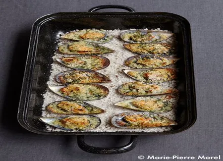 Moules farcies aux amandes