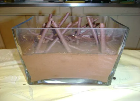Mousse au chocolat - mikados