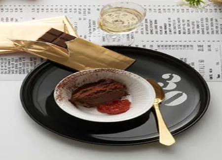 Mousse au chocolat, compote de pamplemousse