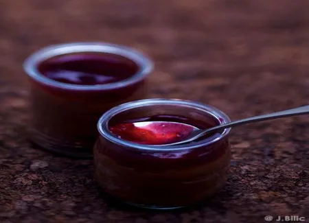 Mousse au chocolat diet jus de grenade