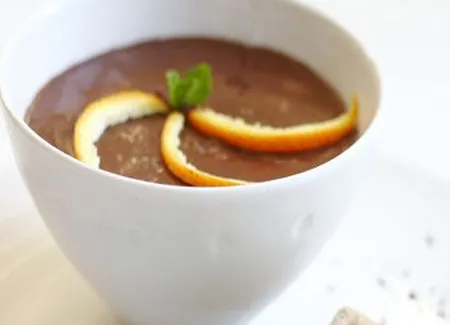 Mousse au chocolat et à l'orange