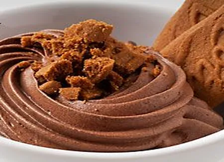 Mousse au chocolat et spéculoos