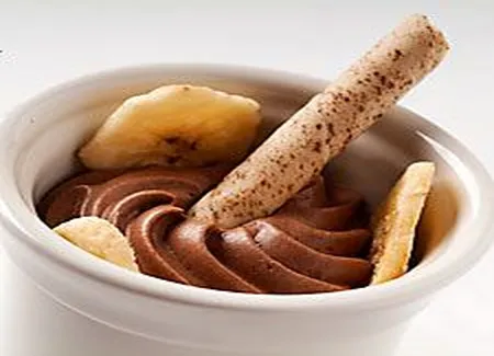 Mousse choco bananes au rhum