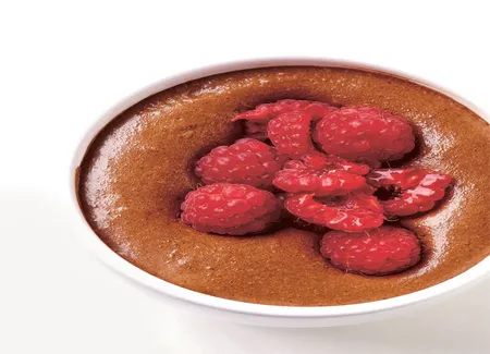 Mousse chocolat-framboise