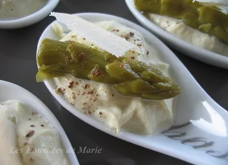 Mousse d'asperges vertes et parmesan