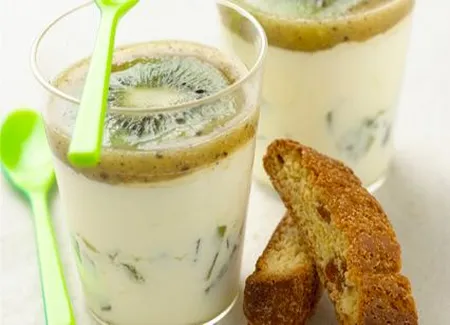 Mousse de kiwi de l'adour au chocolat blanc