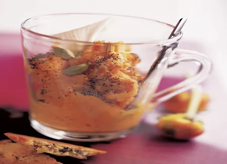 Mousse de carottes au pavot