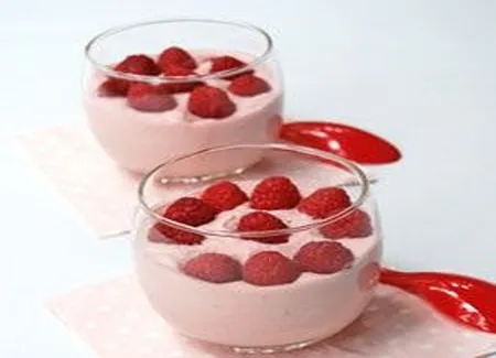 Mousse de framboises au mascarpone