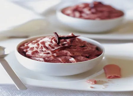 Mousse de quetsches vanillée