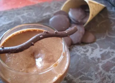 Mousse ou chocolat praliné
