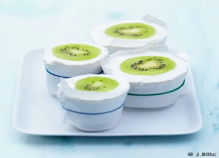 Mousses glacées au kiwi