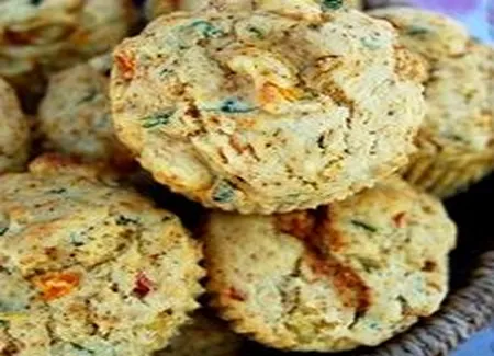 Muffins au maïs et aux poivrons