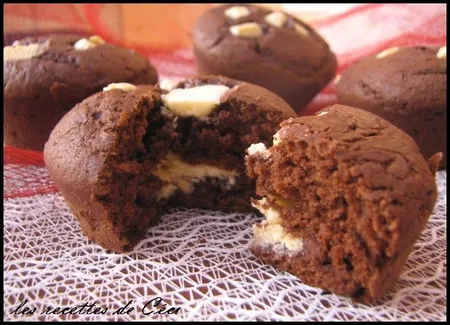 Muffins aux deux chocolats