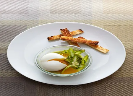 Oeufs mollets aux asperges