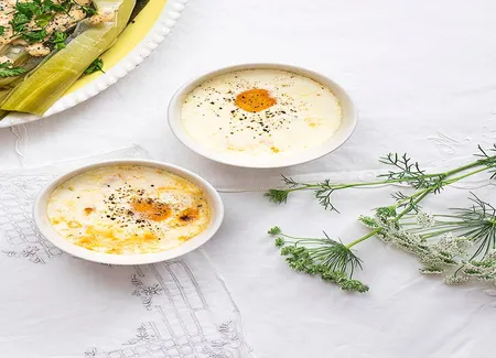 Oeufs cocotte à la boulette d'avesnes