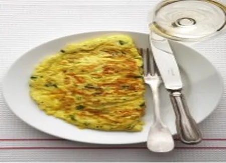 Omelette pliée aux herbes