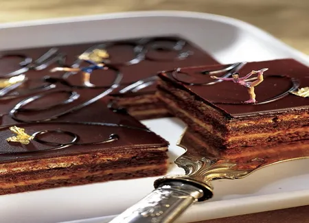 Opéra au chocolat et café