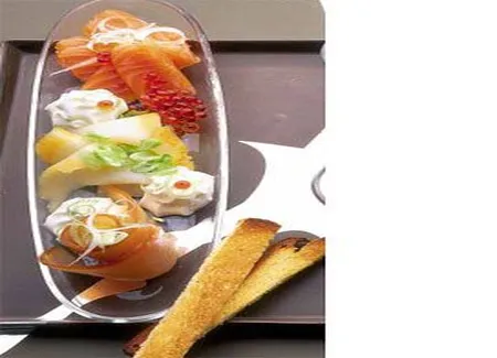 Poissons fumés et chantilly