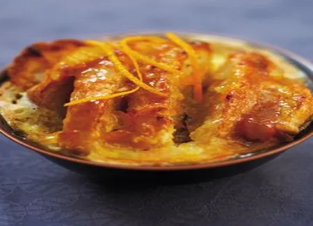 Pudding a la marmelade d'oranges