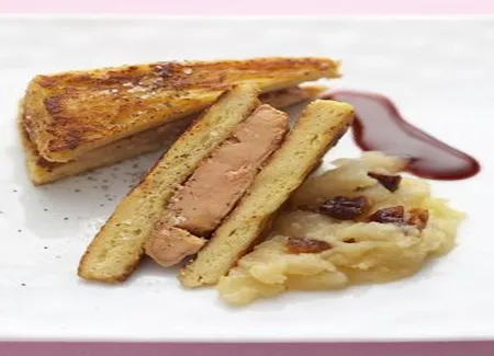 Pain perdu au foie gras poêlé