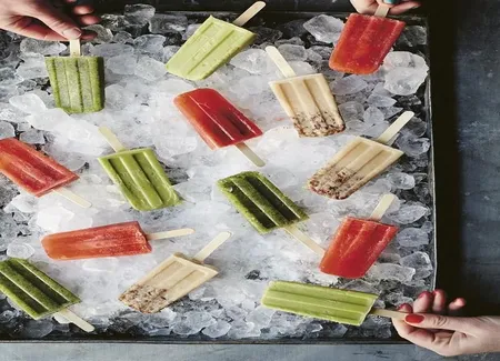 Paletas avocat, miel, vanille