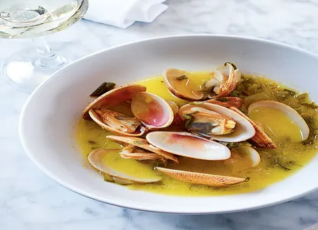 Palourdes au vinaigre, gingembre et pastis