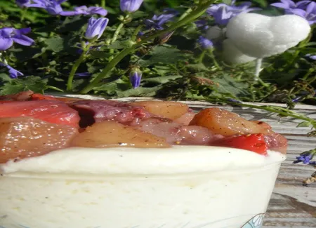 Pana cotta à la myrtille
