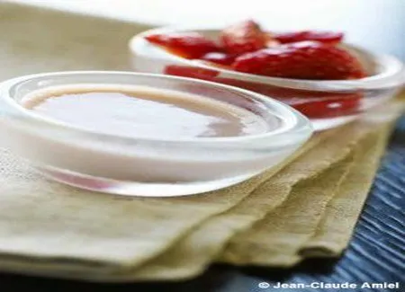 Panacotta aux fraises