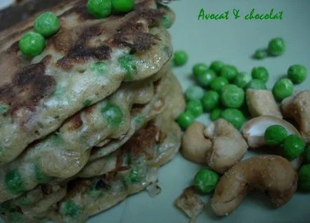 Pancake aux petits pois