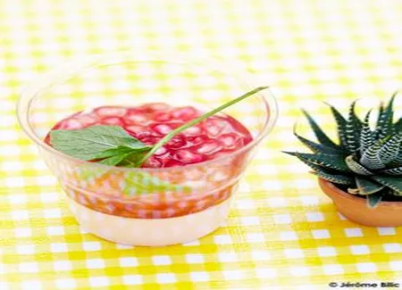 Panna cotta à la grenade