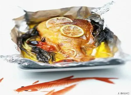 Papillote de rascasse ou de rouget grondin