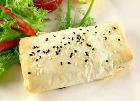 Papillotes croustillantes de petits merlans farcis