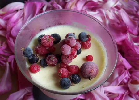 Parfait au chocolat blanc