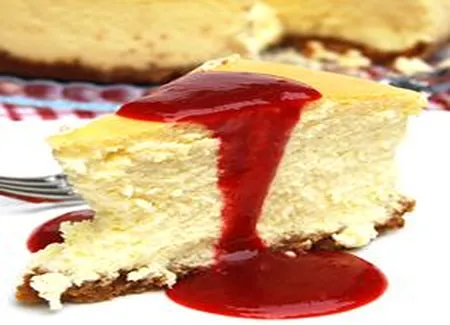 Parfait gâteau au fromage, coulis de fraises à l'érable