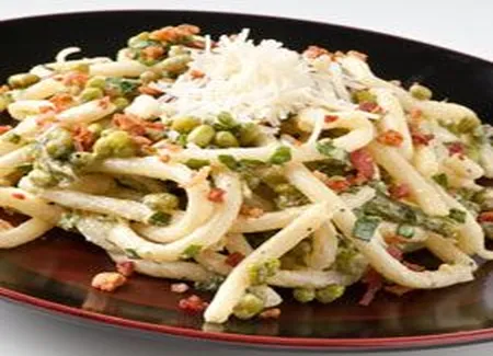 Pasta aux haricots et bacon