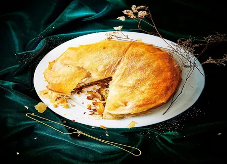 Pastilla de pintade aux poires