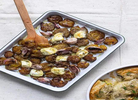 Patates tapées au picodon