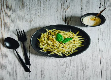 Pâtes au pesto pistache et basilic