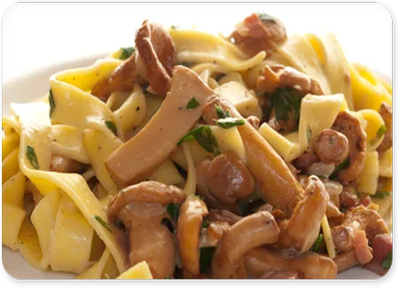 Pâtes aux champignons