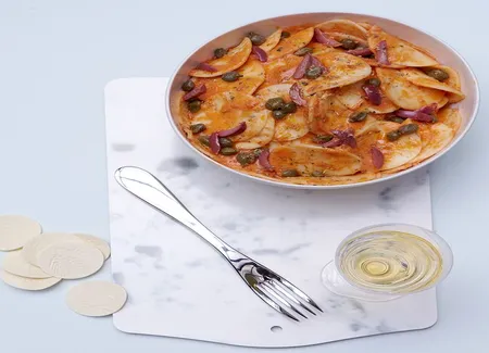 Pâtes sauce tomate-ricotta