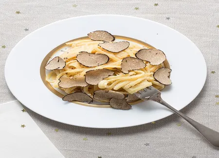 Pâtes truffe et noix